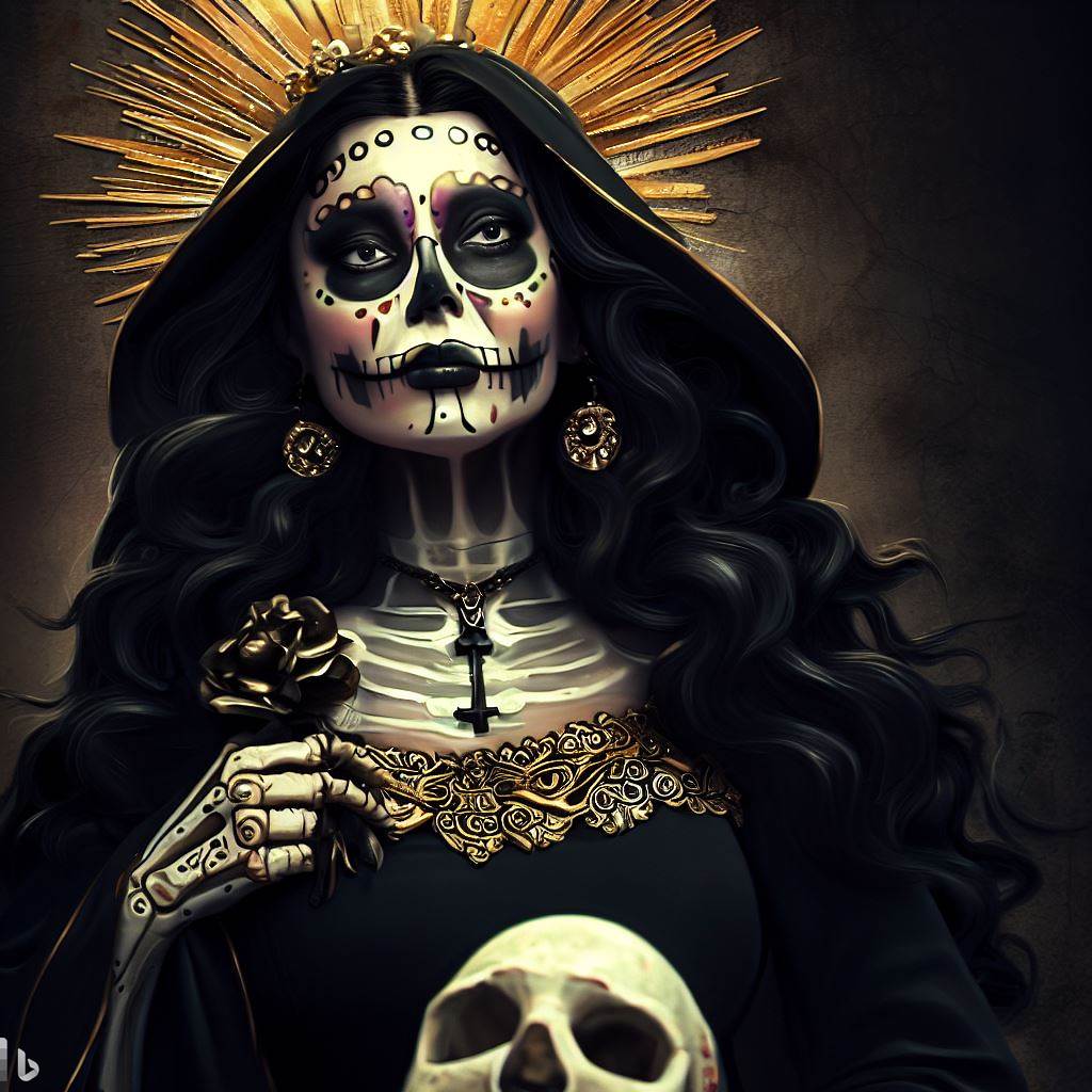 Święta Śmierć meksykańska Santa Muerte bogini